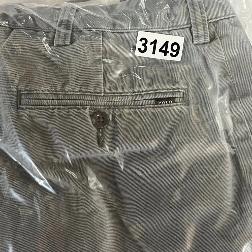 Polo Ralph Lauren Classic Fit Chino Pants‎ Mens 34x34 Gray Cotton Flat Front
